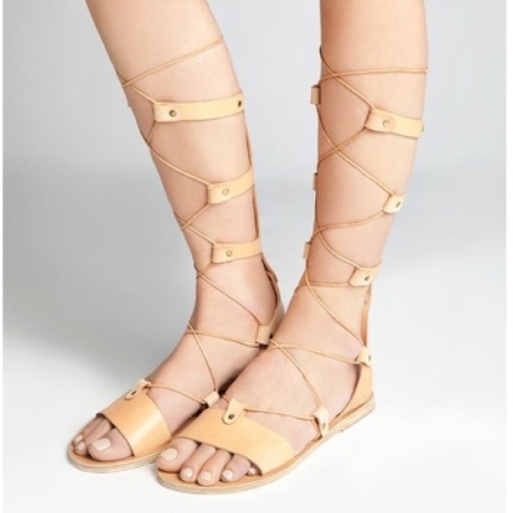 Ancient Greek Sandals Thebes Gladiator Flats 7